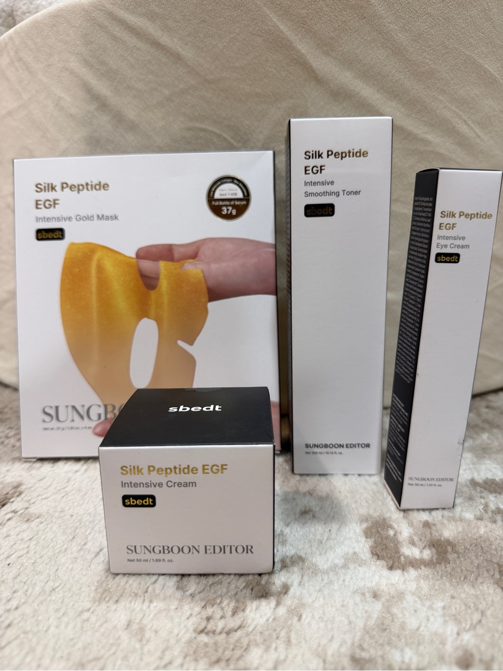 NEW Sungboon Editor Silk Peptide EGF Skincare Set – 4 Pieces